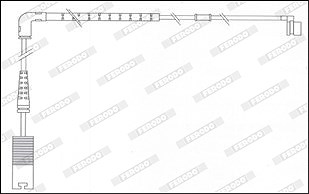 Ferodo Warnkontakt, Bremsbelagverschleiß [Hersteller-Nr. FWI349] für Land Rover von FERODO