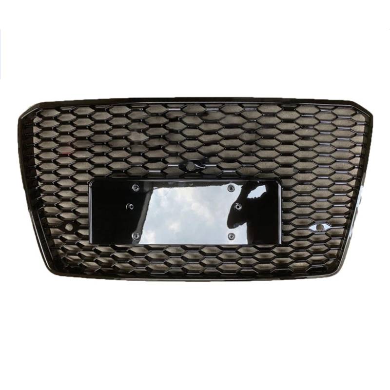 Mittelnetz Grilles Racing Grill für Audi A8 RS8 S8 D5 2014-2018, Kühlergrill Frontstoßstangenhaube Grill Kühlergrill Frontstoßstange Haube Kühlergrill Grill von FERY