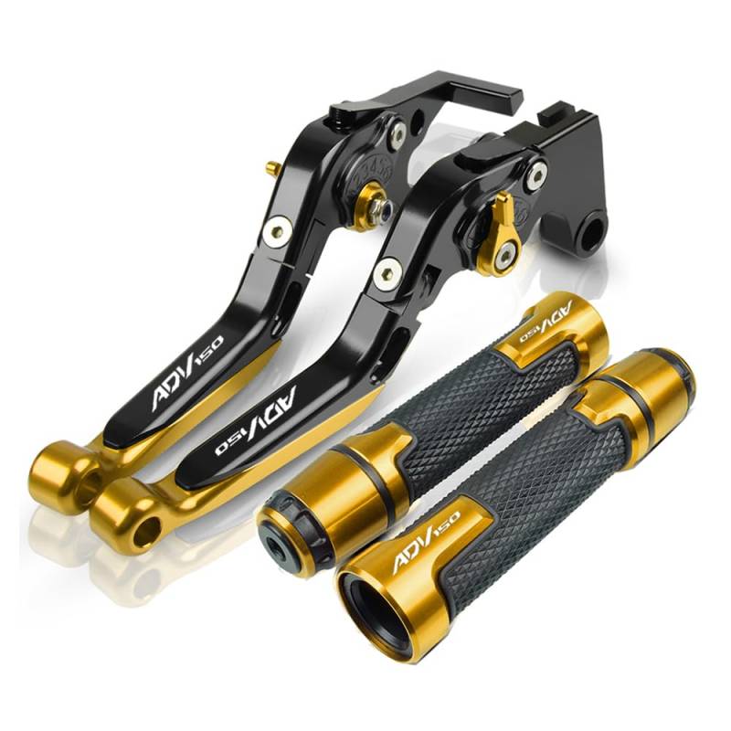 Handgriffbremshebel Für ADV 150 ADV150 2019-2022 Motorrad CNC Klappbremskupplungshebel Handbremse Lenkergriff Griff Handgriffe Teile von FESOKSEJ