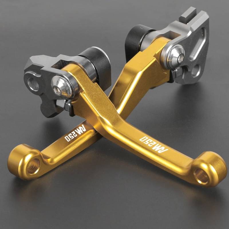 Handgriffbremshebel Motocross CNC Pivot Bremse Kupplung Hebel Für Su&zuki RM250 2004 2005 2006 2007 2008 Für RM 250 Dirt Bike Griff Hand Grip Lenker von FESOKSEJ