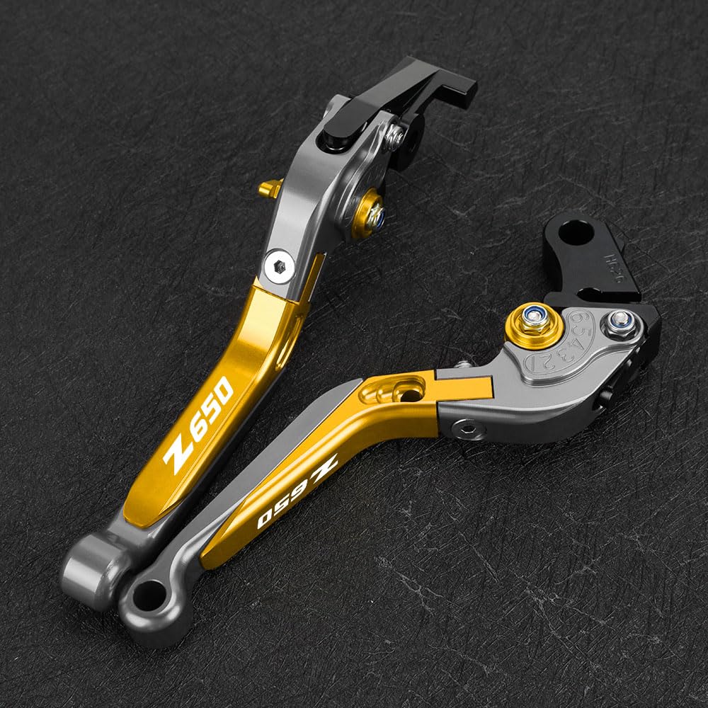 Handgriffbremshebel Motorrad Bremse Kupplung Hebel Lenker Griff bar Handgriffe FÜR Ka&wasaki Z650 2016 2017 2018 2019 2020 2021 2022 2023 von FESOKSEJ