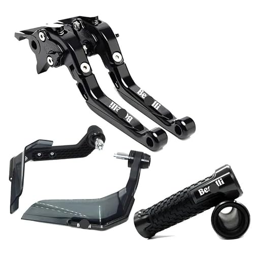 Handgriffbremshebel Motorrad CNC Bremse Kupplung Hebel Kombination Griff Gummi Schutz FÜR Be&Nelli TNT300 TNT600 TNT302 BN600 BN302 von FESOKSEJ