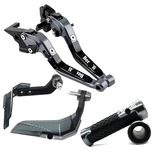 Handgriffbremshebel Motorrad CNC Bremse Kupplung Hebel Kombination Griff Gummi Schutz FÜR Be&Nelli TNT300 TNT600 TNT302 BN600 BN302 von FESOKSEJ