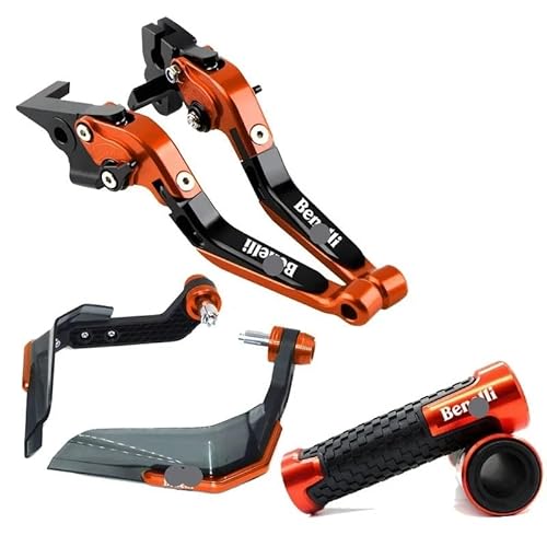 Handgriffbremshebel Motorrad CNC Bremse Kupplung Hebel Kombination Griff Gummi Schutz FÜR Be&Nelli TNT300 TNT600 TNT302 BN600 BN302 von FESOKSEJ