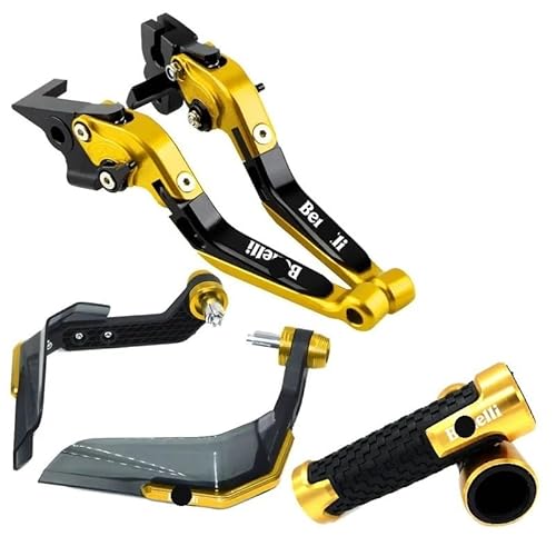 Handgriffbremshebel Motorrad CNC Bremse Kupplung Hebel Kombination Griff Gummi Schutz FÜR Be&Nelli TNT300 TNT600 TNT302 BN600 BN302 von FESOKSEJ