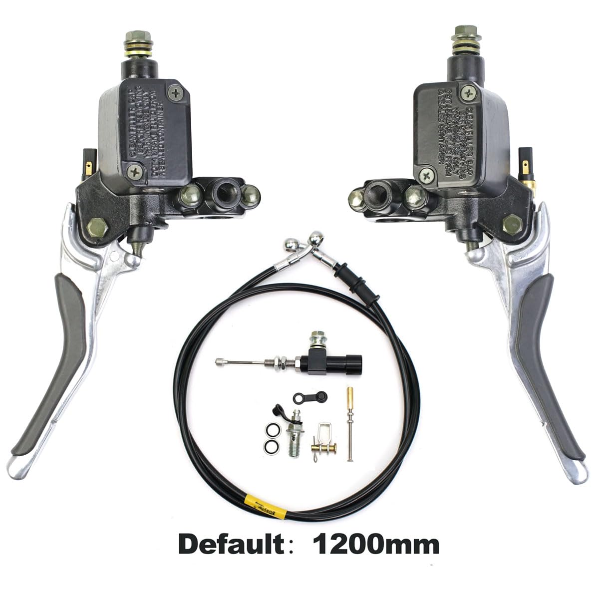 Handgriffbremshebel Motorrad Hinten Bremse Kupplung Master Zylinder Reservoir Links Und Rechts Hebel Für YA&MAHA YQ50 Für Aerox Für MBK Für Nitro 1997-2013 von FESOKSEJ