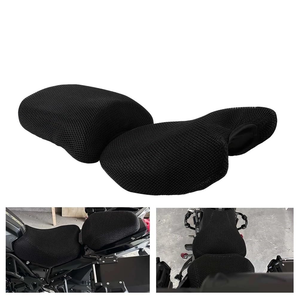 Motorrad Sitzbankbezug Für Be&Nelli TRK702X TRK702 TRK 702 X 702X Motorrad Zubehör Sattel Kissen Abdeckung Sonnenschutz Atmungsaktive Mesh Pad Motorrad Sitzbezug von FESOKSEJ