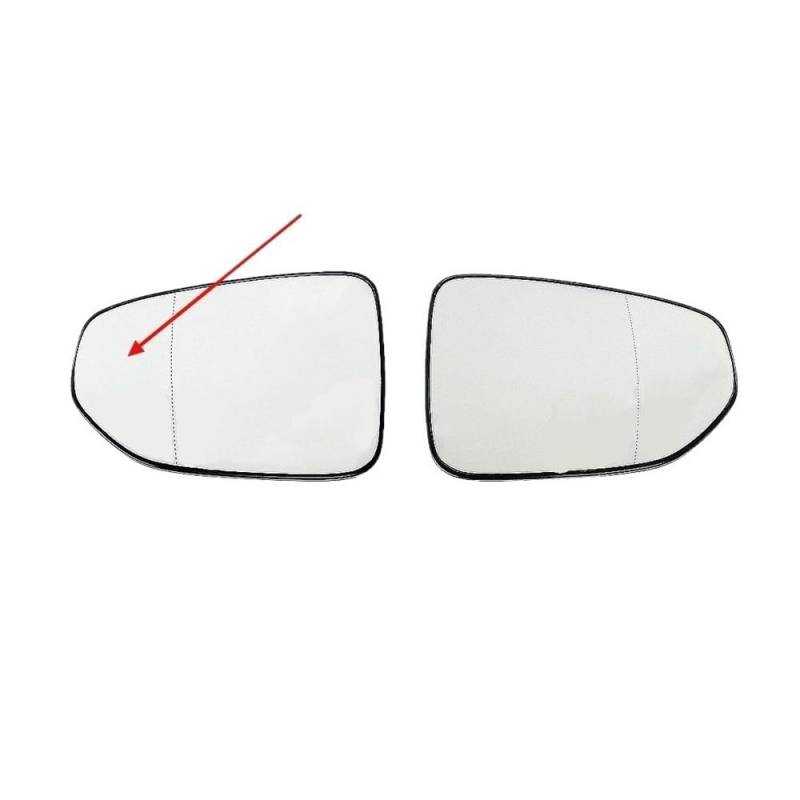 Spiegelglas Außenspiegel Auto Weitwinkel Spiegel Glas Für Lexus Für UX200 Für UX250H Für ES300H Für ES350 Für LC500 Für LS500 2018-2023 von FESOKSEJ