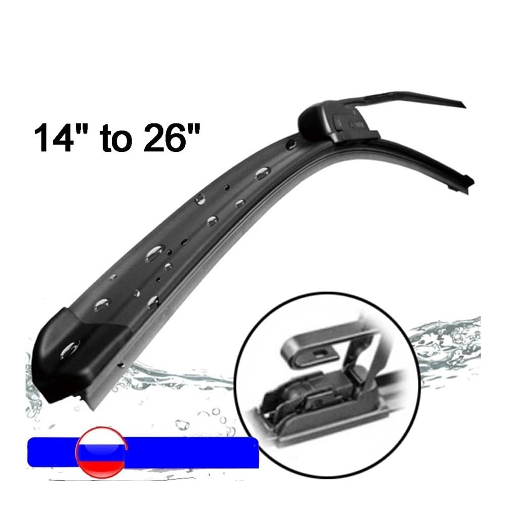 scheibenwischer Auto-Wischerblatt Universeller U-Haken-Typ 14"16"17"18"19"20"21"22"24"26" Scheibenwischer Aus Gummi von FESOKSEJ