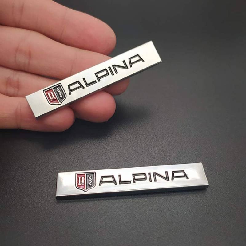 Auto Emblem Aufkleber, für Alpina B3 B4 B5 B7 D5 Auto Vorne Hinten Aufkleber 3D Dekoration Emblem Moulding Auto Aufkleber Auto Dekoration von FESTAS