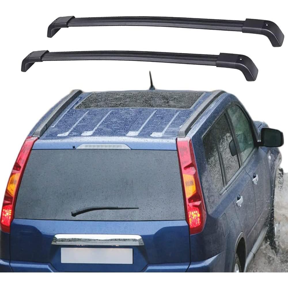 DachträGer RelingträGer, für Nissan X-Trail T31 2007-2013 Aluminium Dachträger Gepäckträger Fahrradträger Dachboxen Dach Gepäckablage Railing Track Zubehör von FESTAS