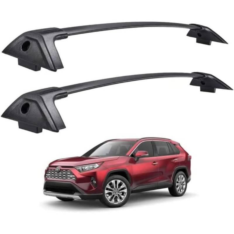 DachträGer RelingträGer, für Toyota RAV4 2019-2022 Aluminium Dachträger Gepäckträger Fahrradträger Dachboxen Dach Gepäckablage Railing Track Zubehör von FESTAS