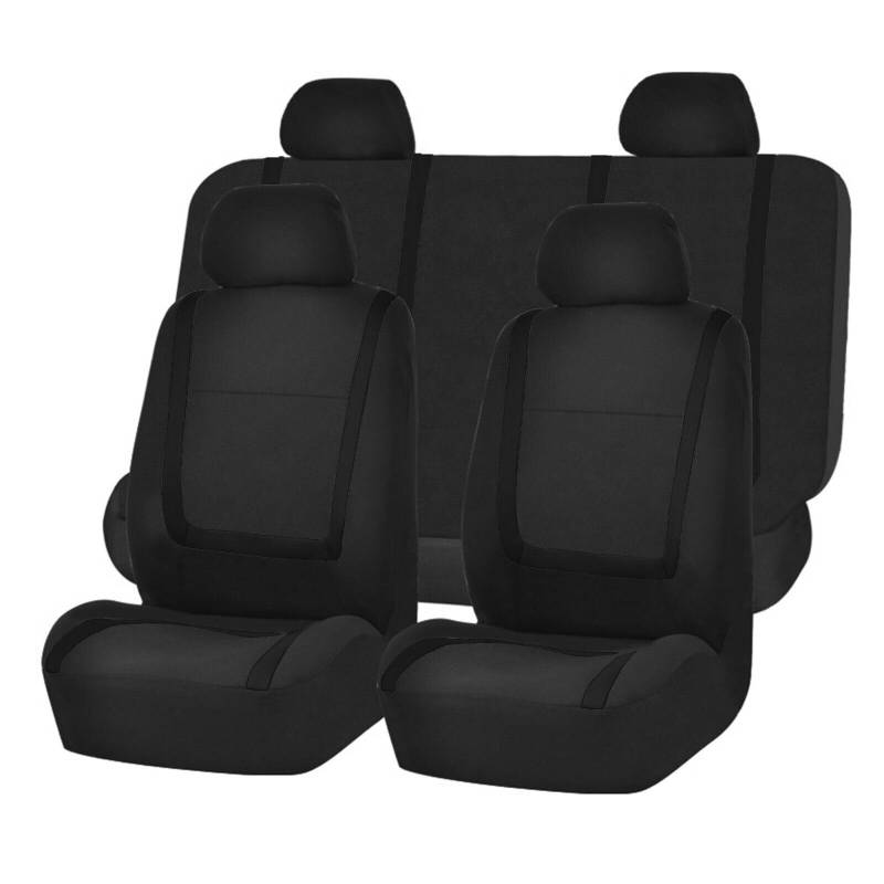 FESTAS Auto Sitzbezüge für Ford F-150 Raptor Explorer Ranger 4-Trac B-MAX, 5-Sitze Bequem Atmungsaktiv Stoff Autositzbezüge Sitzschoner, Auto Waschbarer Innenraum Accessories, B Black von FESTAS