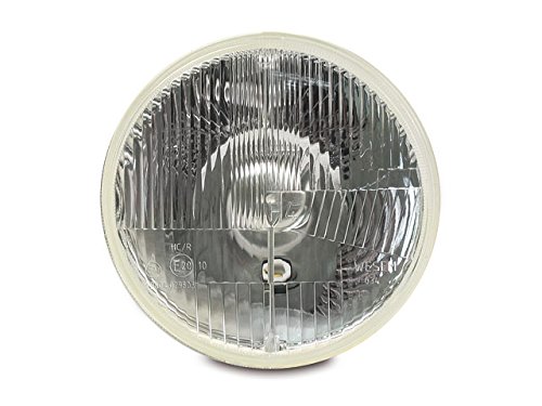 FEZ Fahrzeugteile GmbH Scheinwerfereinsatz H4 Halogen (flaches Glas) ETZ125, ETZ150, ETZ250, ETZ251, ETZ301 von FEZ Fahrzeugteile GmbH