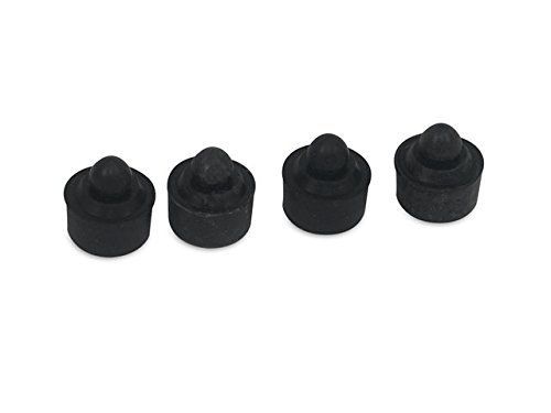 Gummi - Puffer Satz für Sitzbank schwarz (4-teilig) SR50, SR80, S53, KR51/1, KR51/2 von FEZ Fahrzeugteile GmbH