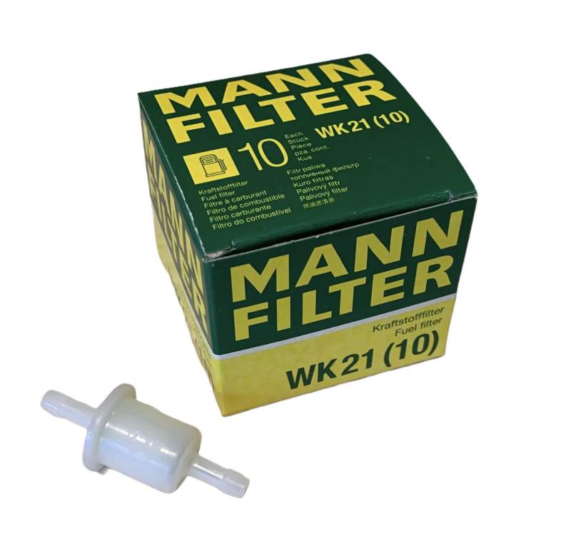 Benzinfilter Kraftstofffilter Mann Filter WK21 10 Stück für Simson Moped von FEZ