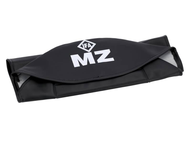 FEZ Sitzbezug strukturiert, schwarz mit MZ-Schriftzug - für MZ ETZ250 von FEZ