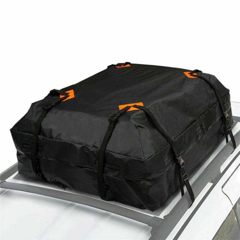 Faltbare Dachbox Auto für Hon-da City - 420D wasserdichte Dachtasche - Auto Dachkoffer Gepäckbox Reisen Gepäcktransport für Fahrzeuge mit Gepäckträger von FFBHBLD