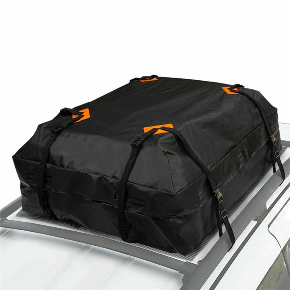 Faltbare Dachbox Auto für Hon-da Vezel - 420D wasserdichte Dachtasche - Auto Dachkoffer Gepäckbox Reisen Gepäcktransport für Fahrzeuge mit Gepäckträger von FFBHBLD