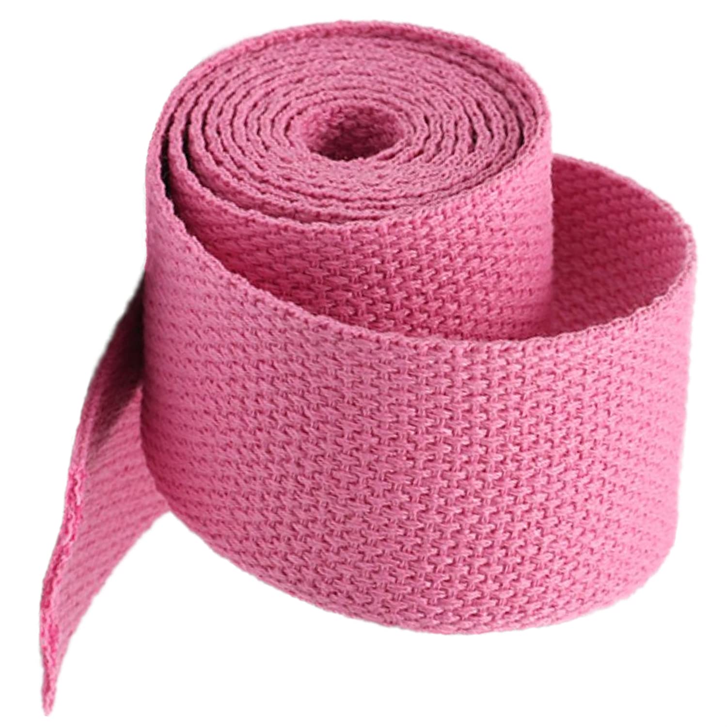 Baumwollbänder, schräge Bündel, schwere Bänder, 25 mm Baumwollgurtband for Taschengurte, Griffe herstellen, Klettergurte(Roze,25mm/20 Yard) von FFENFRYOU