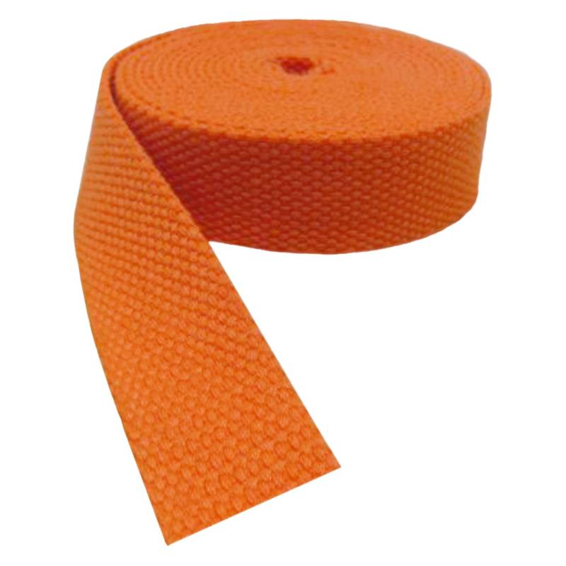 Baumwollbänder, schräge Bündel, schwere Bänder, Baumwollgurtband for Taschen, Leine, Kunsthandwerkszubehör, 9 Meter/Rolle(Oranje,50 mm) von FFENFRYOU