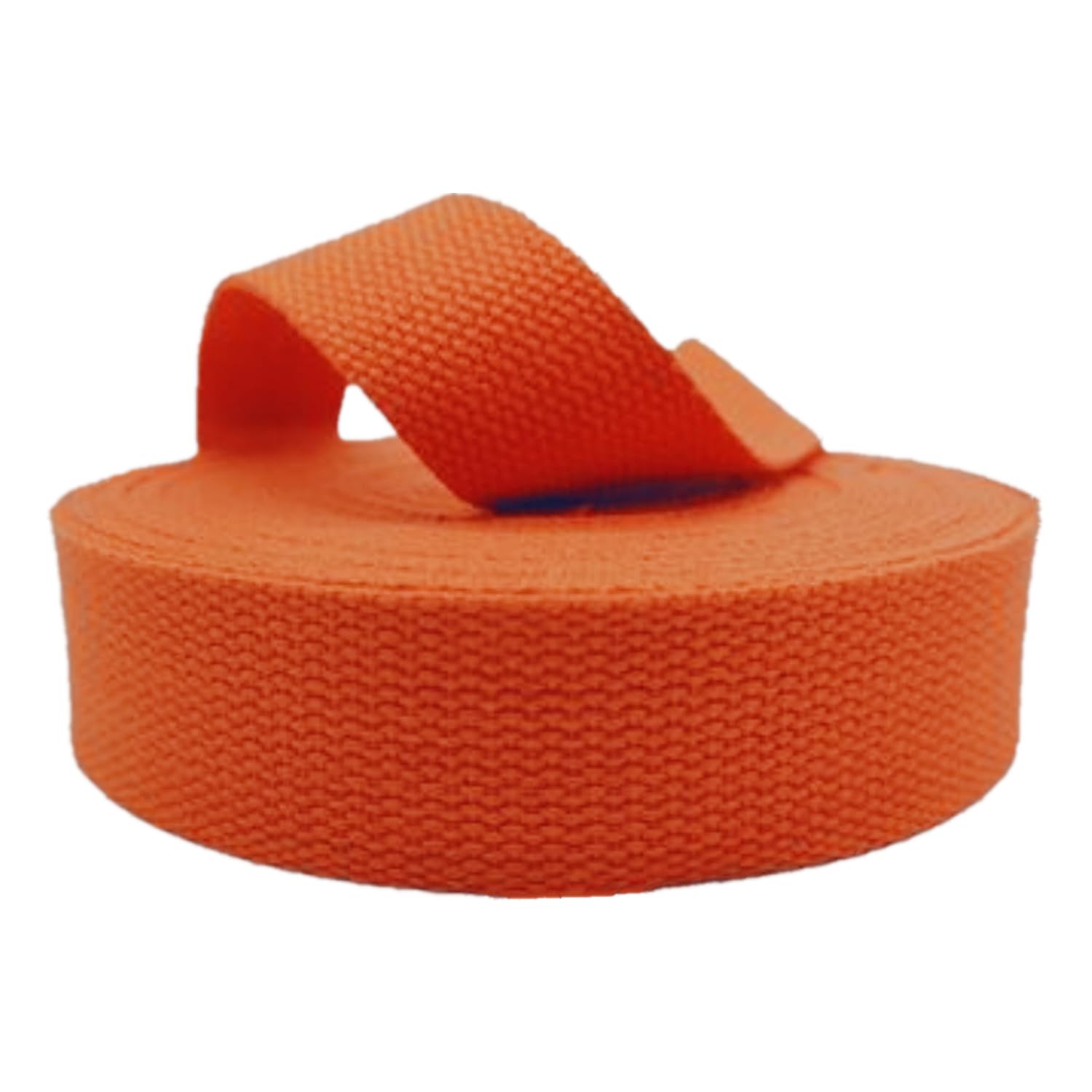 Baumwollbänder, schräge Bündel, schwere Bänder, Gurtband, Polstergurtband aus Baumwollmischung for Gürtel, Wimpel, Frachtgepäckumreifung, 9 Meter/Rolle(Oranje,25 mm) von FFENFRYOU