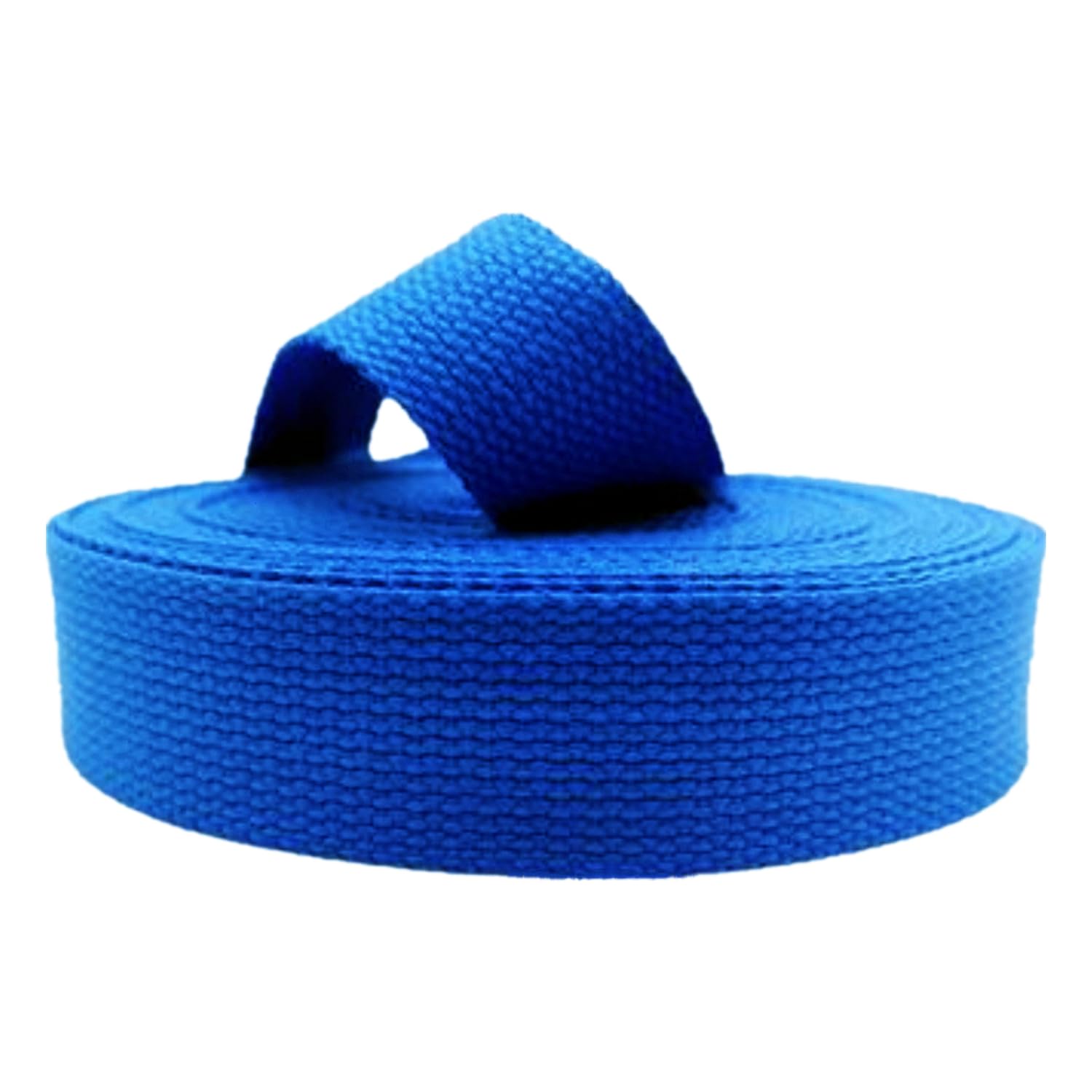 Baumwollbänder, schräge Bündel, schwere Bänder, Gurtband, Polstergurtband aus Baumwollmischung for Gürtel, Wimpel, Frachtgepäckumreifung, 9 Meter/Rolle(Royal Blue,20 mm) von FFENFRYOU