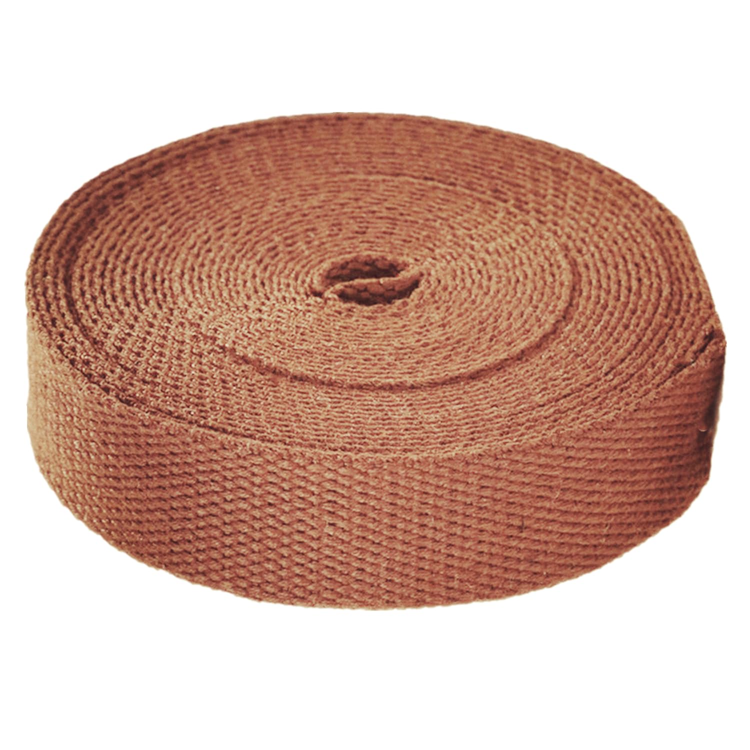 Baumwollbänder, schräge Bündel, schwere Bänder, Gurtband – 20 mm, 25 mm, 38 mm, 50 mm breit, 9,2 m lang – Baumwoll-Gurtband for Taschengurte, Gepäck- und Frachtgurte(Bruin,50 mm) von FFENFRYOU