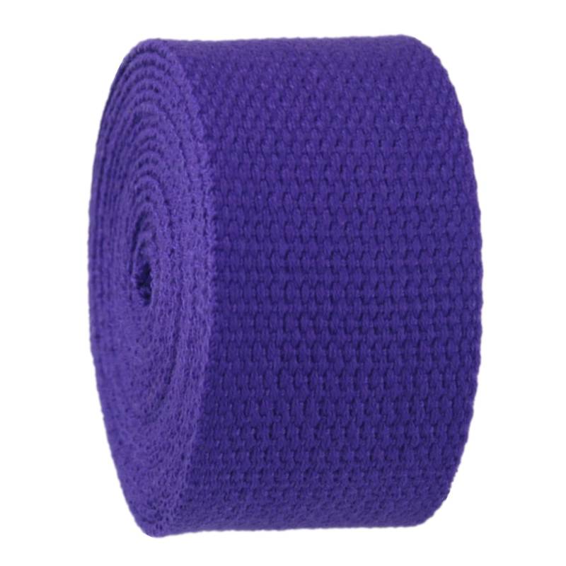 Baumwollbänder, schräge Bündel, schwere Bänder, Gurtband 20 mm – Baumwoll-Gurtband for Taschengurte, Gepäck-Frachtgurte(Purple,10 Yard) von FFENFRYOU