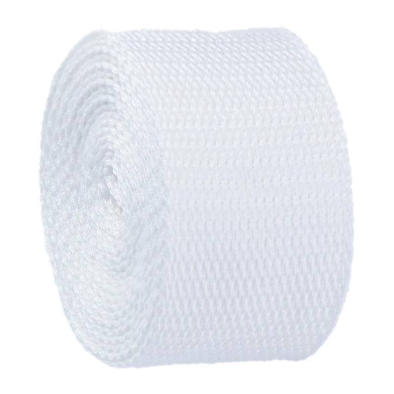 Baumwollbänder, schräge Bündel, schwere Bänder, Gurtband 20 mm – Baumwoll-Gurtband for Taschengurte, Gepäck-Frachtgurte(White,20 Yard) von FFENFRYOU