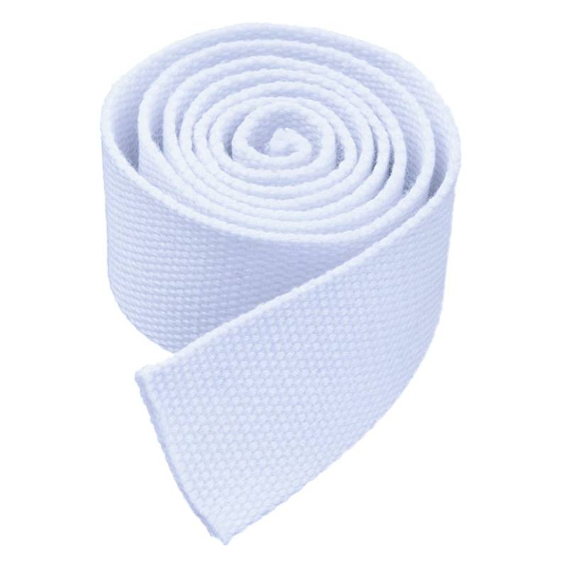 Baumwollbänder, schräge Bündel, schwere Bänder, Gurtband 20mm 25mm 38mm 50mm - Baumwollgurtband for Tasche, 4,5 Meter/Rolle(White,25mm) von FFENFRYOU