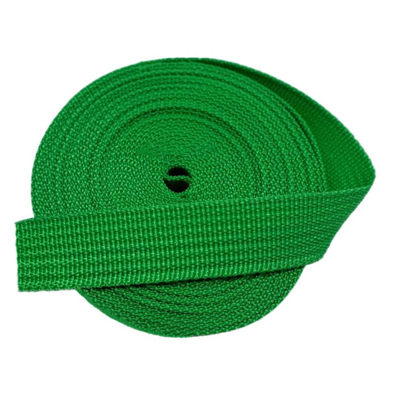 Baumwollbänder, schräge Bündel, schwere Bänder, Gurtband 25mm - Polypropylen-Gurtband for Taschen, Bastelarbeiten, Rucksäcke, Umreifungen, Gürtel(Green,20 Yard) von FFENFRYOU