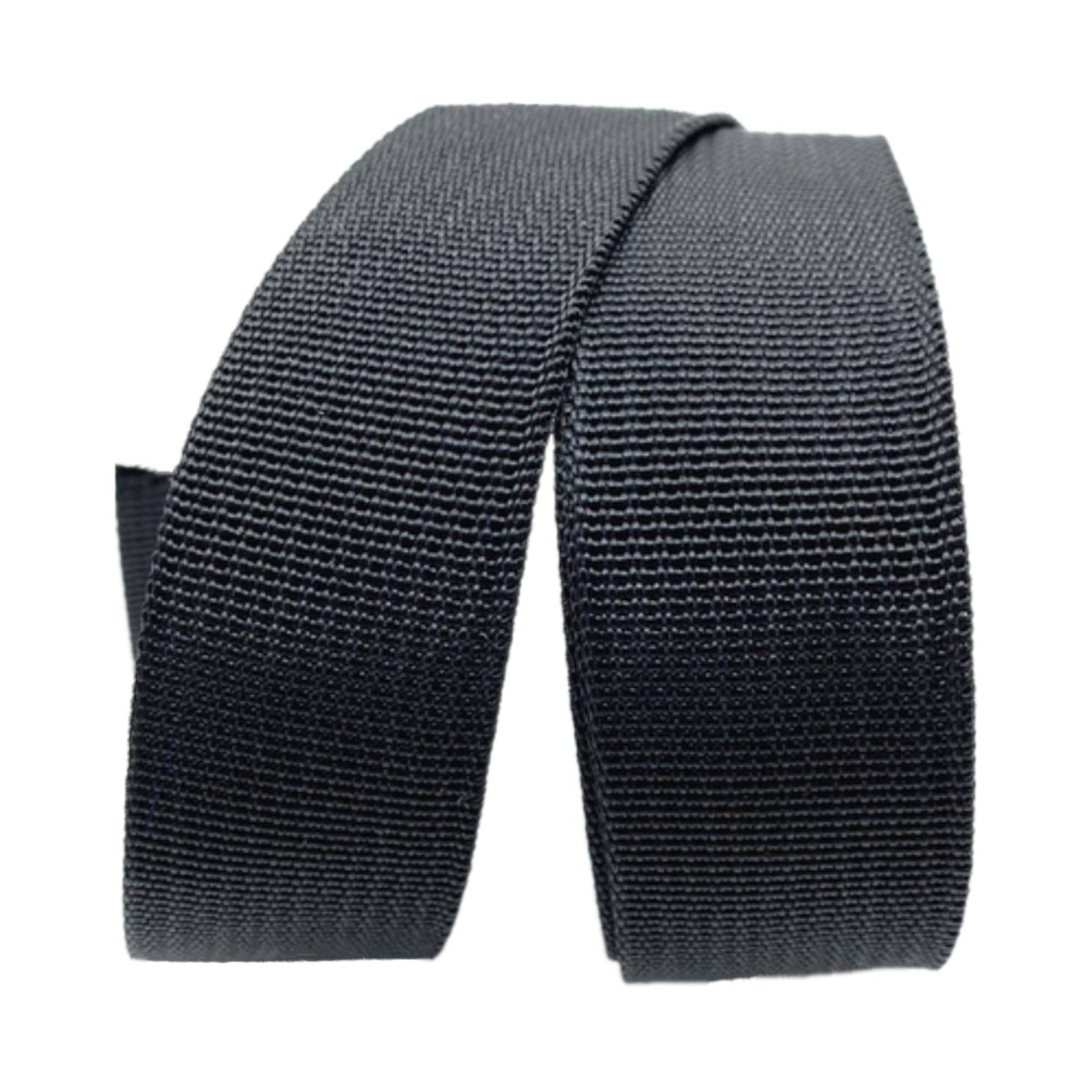 Baumwollbänder, schräge Bündel, schwere Bänder, Gurtband 38 mm – strapazierfähiges Polypropylen-Gurtband for Taschen, Klettergurte, for Umreifen im Freien und im Innenbereich, for Selbermachen(Black,5 von FFENFRYOU