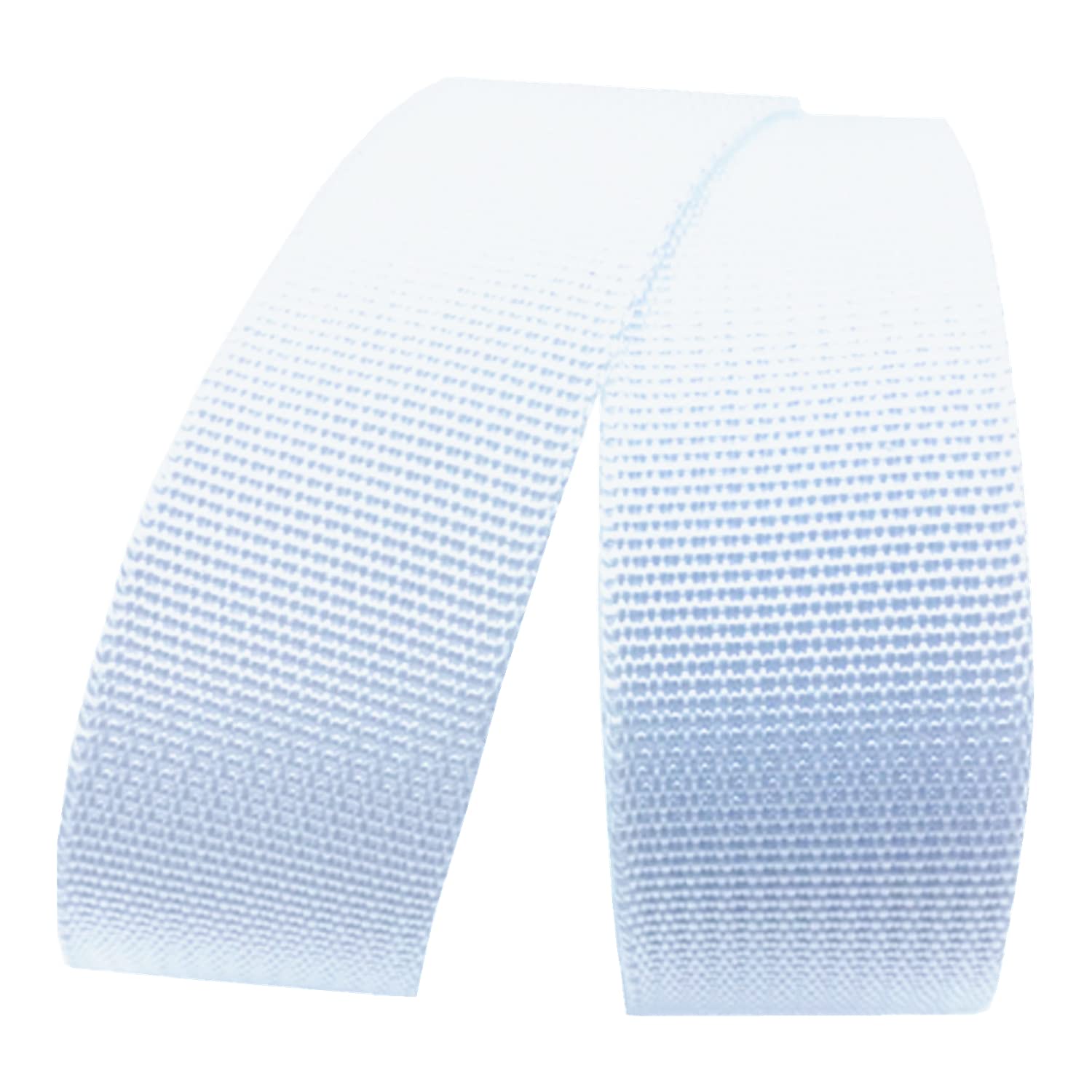 Baumwollbänder, schräge Bündel, schwere Bänder, Gurtband 38 mm – strapazierfähiges Polypropylen-Gurtband for Taschen, Klettergurte, for Umreifen im Freien und im Innenbereich, for Selbermachen(White,2 von FFENFRYOU