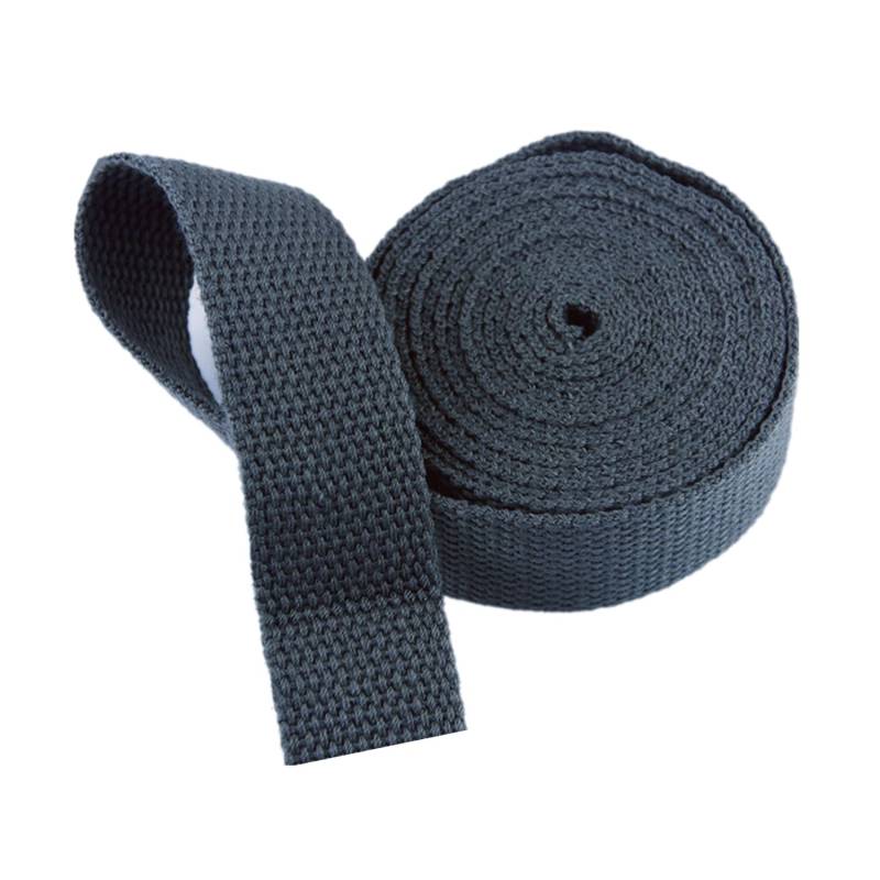 Baumwollbänder, schräge Bündel, schwere Bänder, Gurtband - Baumwoll-Gurtband for Taschengurte, Gepäck-Frachtgurte - 10 Yards/Rolle(Dark Grey,38 mm) von FFENFRYOU