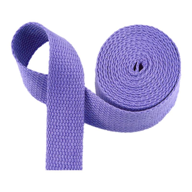 Baumwollbänder, schräge Bündel, schwere Bänder, Gurtband - Baumwoll-Gurtband for Taschengurte, Gepäck-Frachtgurte - 10 Yards/Rolle(Light Purple,20 mm) von FFENFRYOU