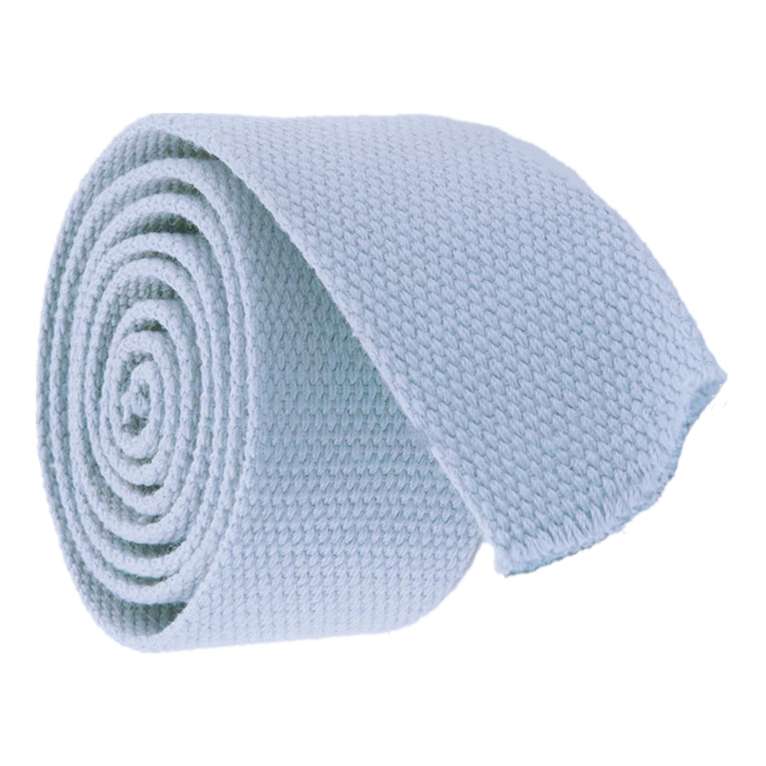 Baumwollbänder, schräge Bündel, schwere Bänder, Gurtband – Polstergurtband aus Baumwollmischung for Gürtel, Wimpel, Frachtgepäckumreifung, 4,5 Meter/Rolle(Light Grey,38 mm) von FFENFRYOU