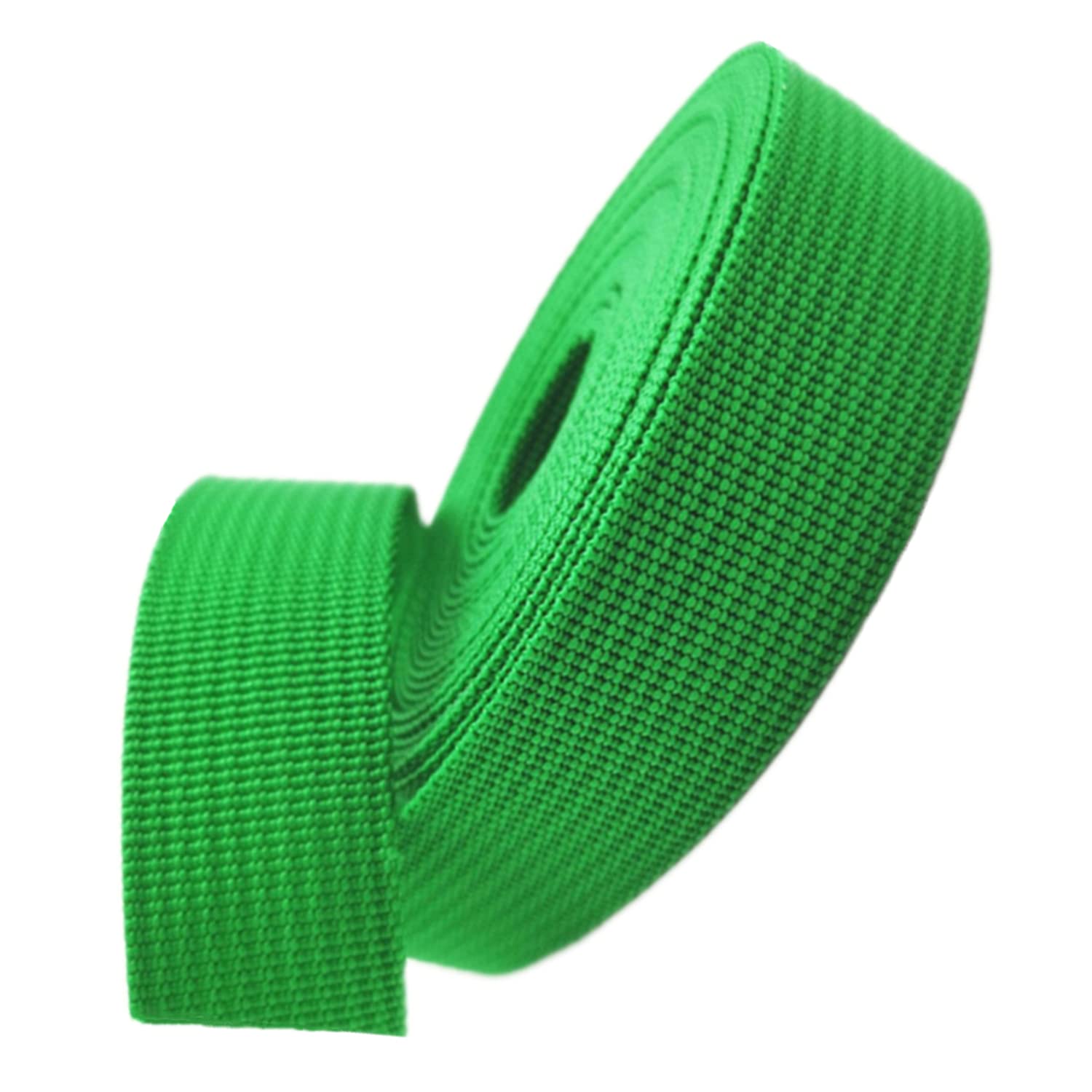 Baumwollbänder, schräge Bündel, schwere Bänder, Polypropylen-Gurtband, 38 mm – Polyband for Taschengriffe, Rucksäcke/Rucksäcke, Gepäck-/Frachtumreifung, Gürtel(Grass Green,50 Yard) von FFENFRYOU