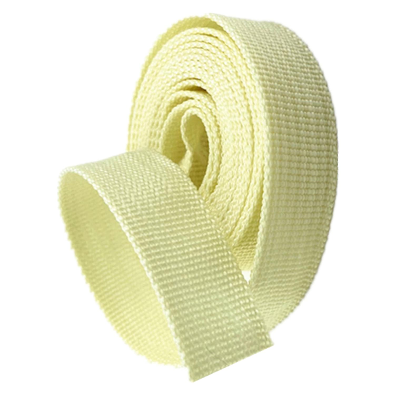 Baumwollbänder, schräge Bündel, schwere Bänder, Polypropylen-Gurtband 20 mm – Polyband for Taschengriffe, Rucksäcke, Gepäck-/Frachtumreifung, Gürtel(Beige,50 Yard) von FFENFRYOU