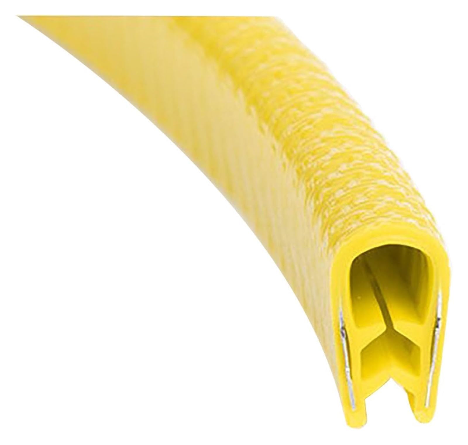 U-Gummi-Dichtungsstreifen, U-Kanal-Kantenverkleidu 3,28 Fuß lange U-förmige Gummidichtung for Autotüren, Luken und Glas-/Stahlplatten(Yellow,17mm x 10mm) von FFENFRYOU