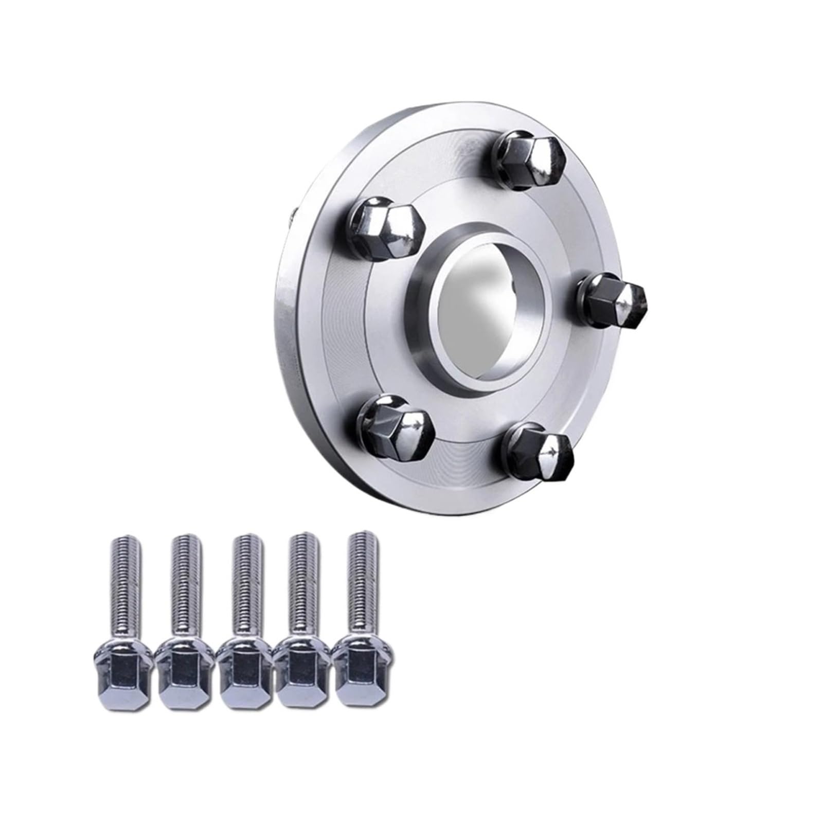 Auto-Rad-Distanzscheiben Für Ford Für Focus Spurverbreiterung Adapter PCD 5x108 CB 63,4 Geschmiedetes Aluminium 2 Stück Autos Spurverbreiterungen(Silver adapter 20mm) von FFOCCO