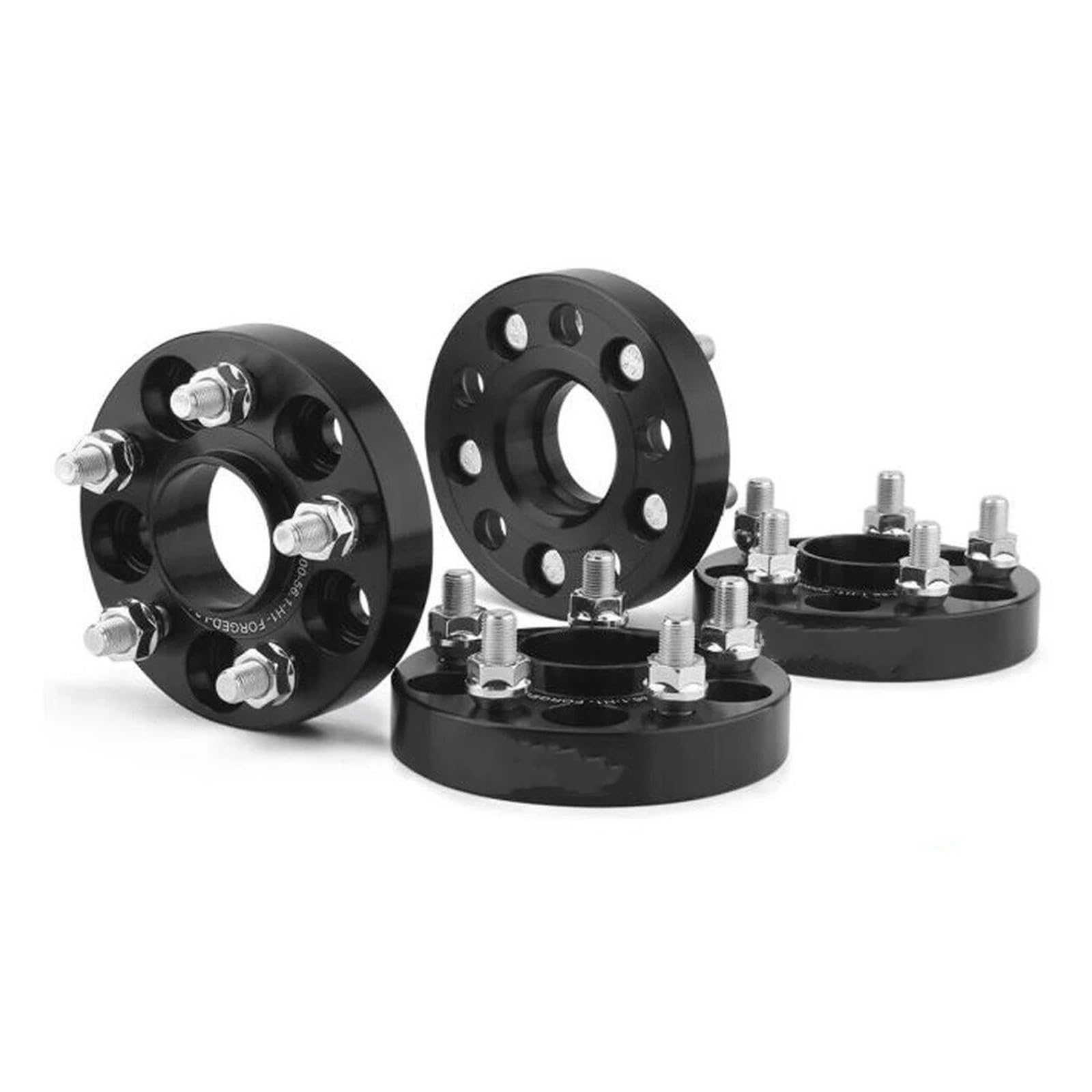 Auto-Rad-Distanzscheiben Für Subaru Für BRZ Für Baja Für Crosstrek Für Impreza 5X100 Hubcentric 56,1mm Hub Bohrung Spurverbreiterungen 25mm M12x 1,25 Autos Spurverbreiterungen(Black 4piece) von FFOCCO