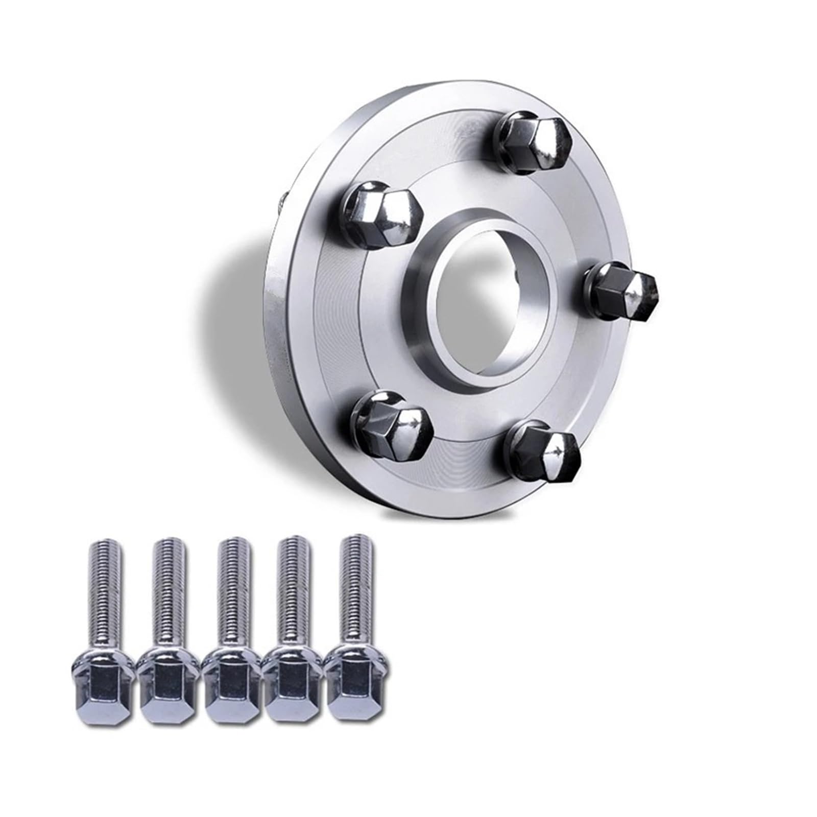 Auto-Rad-Distanzscheiben Für VW Für Lavida Für Käfer Geschmiedete Aluminiumfelgen Spacer 5x100 Radadapter 5x3,94 CB 57,1mm 1 Stück Autos Spurverbreiterungen(Silver adapter 15mm) von FFOCCO