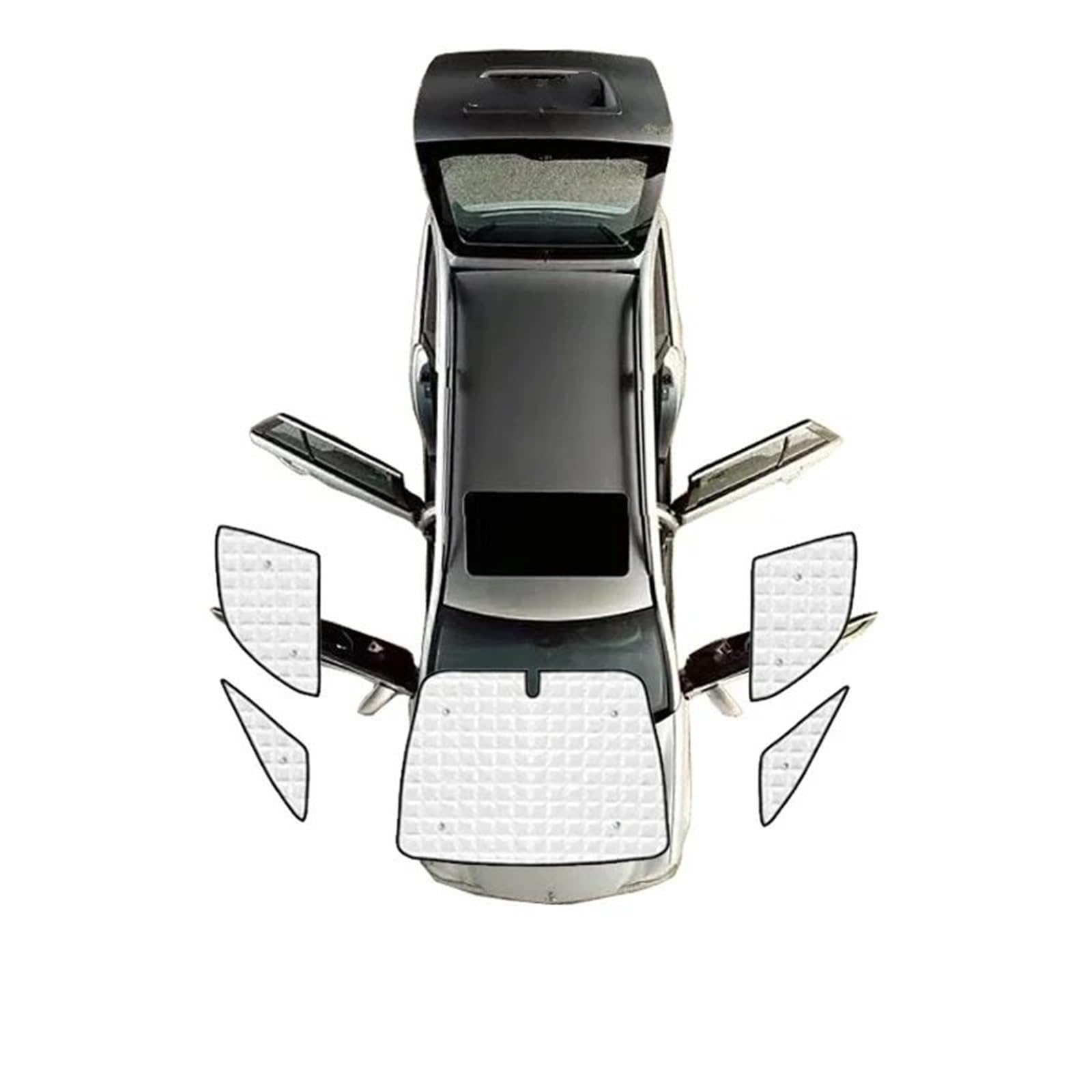 Auto Sonnenschutz Für Citroen Für Xsara Für Picasso 2000-2010 Vollständige Autoabdeckungen Sonnenblende Sonnenschutz Windschutzscheibenschutzfenster Anti-UV Autofenster Sonnenschutz(Front Windows) von FFOCCO