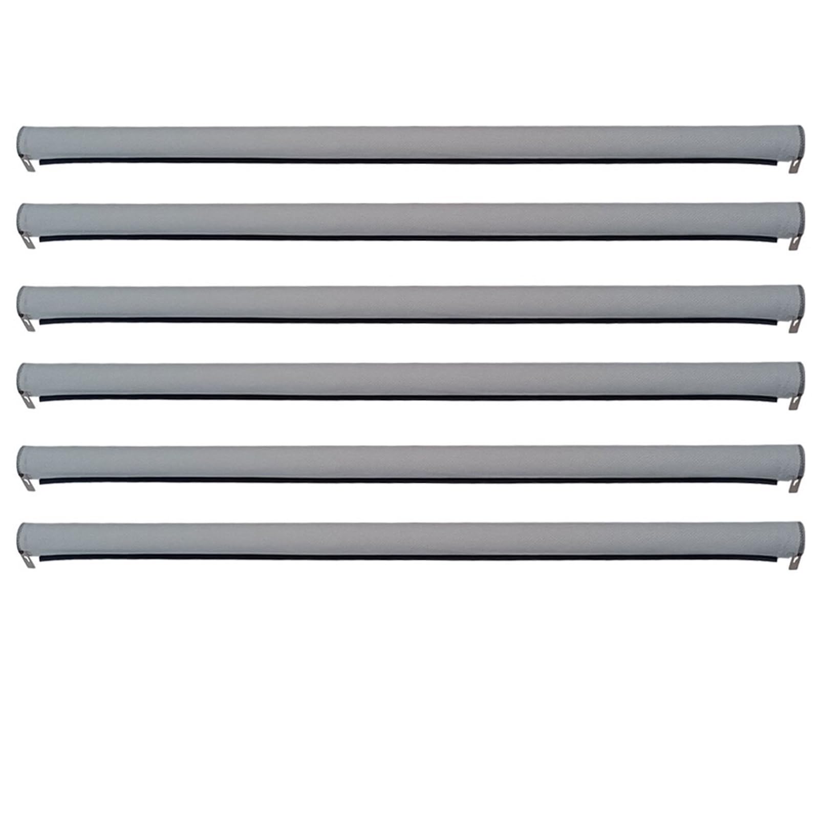 FFOCCO Auto Sonnenschutz Für Skoda Für Yeti Für Superb 2008-2015 Mit Kunststoffrohr 6-teiliger Auto-Panorama-Schiebedach-Sonnenschutzvorhang Autofenster Sonnenschutz(6Piece Gray) von FFOCCO