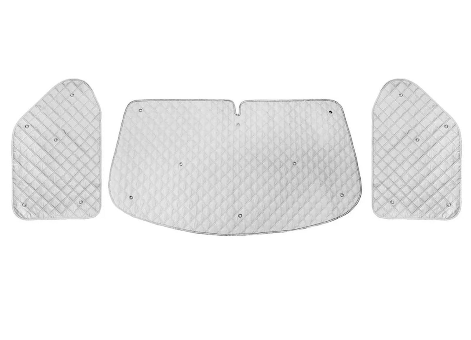 FFOCCO Auto Sonnenschutz Für VW T4 1990-2003 Sonnenschutz Windschutzscheiben-Schutzset Internes Thermo-Rollo Fensterabdeckung Windschutzscheiben-Sonnenschutzset Autofenster Sonnenschutz von FFOCCO