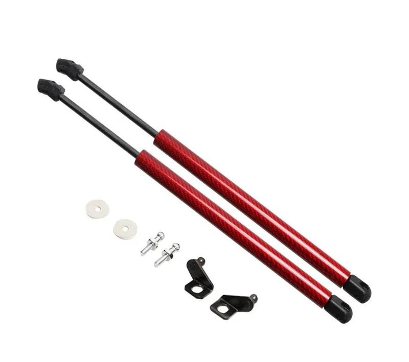 Gasdruckfeder Dämpfer Für VW Für Golf 2004-2014 Haube Dämpfer Motorhaube Ändern Gas Streben Schocks Prop Stange Kolben Lift Unterstützt Dämpfer Gasfeder(Orange Carbon Fiber) von FFOCCO