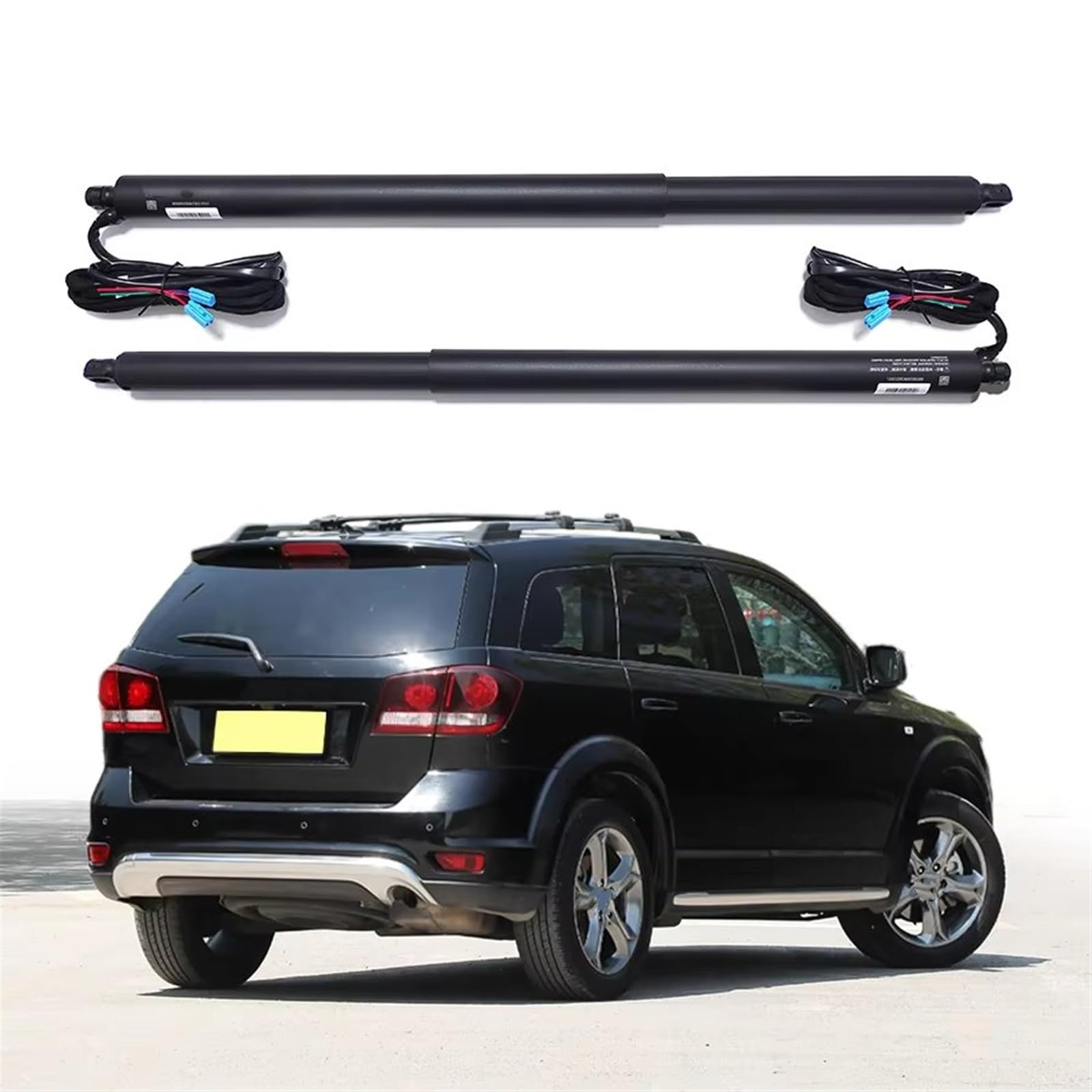 Gasfeder Dämpfer Kofferraum Für Dodge Für Journey 2009-2016 Elektrische Heckklappe Automatische Hebe Angetrieben Hintere Tür Stoßdämpfer Strut Elektrische Gasfeder(Add Foot Sensor) von FFOCCO