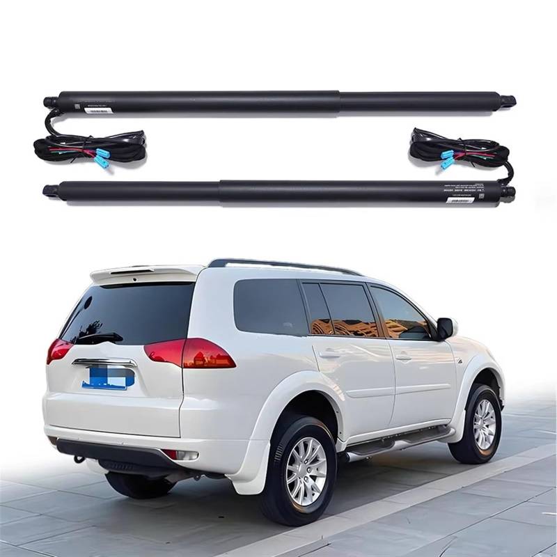 Gasfeder Dämpfer Kofferraum Für Mitsubishi Für Pajero Alten Stil 2012-2015 Elektrische Schwanz Tor Lift Stoßdämpfer Strut Zurück Tür Auto Open System Elektrische Gasfeder(Add Foot Sensor) von FFOCCO