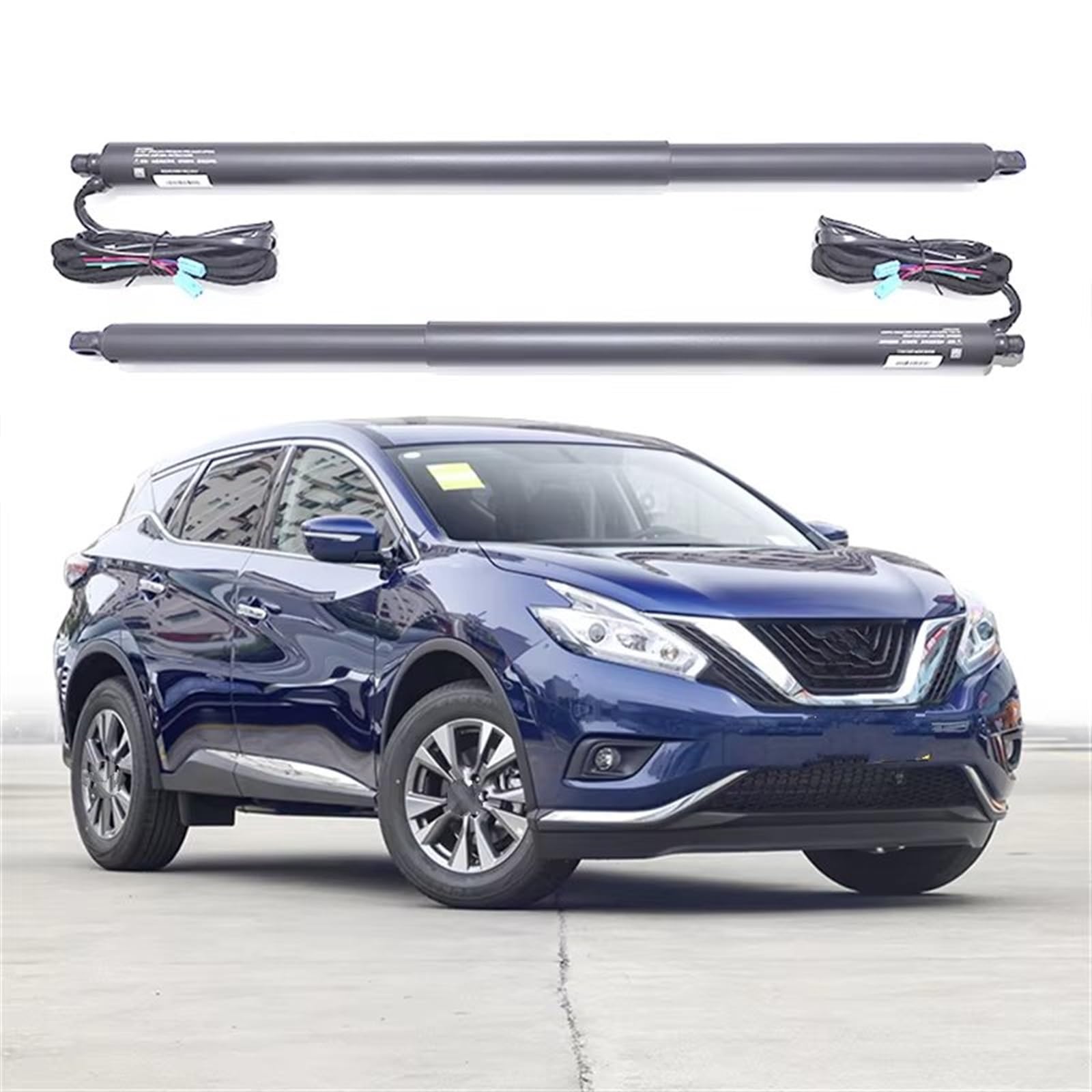 Gasfeder Dämpfer Kofferraum Für Nissan Für Murano 2016-2017 Elektrische Heckklappe Fuß Sensor Stoßdämpfer Strut Elektrische Gasfeder(Add Foot Sensor) von FFOCCO